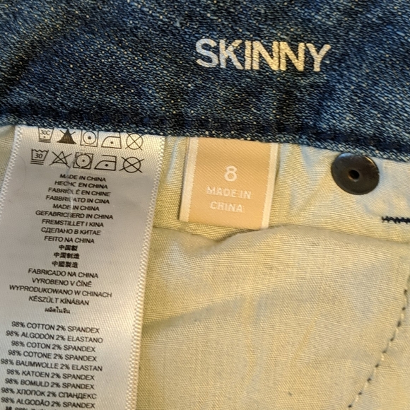 Michael Kors Sequin Pocket Skinny Jeans - Picture 4 of 5